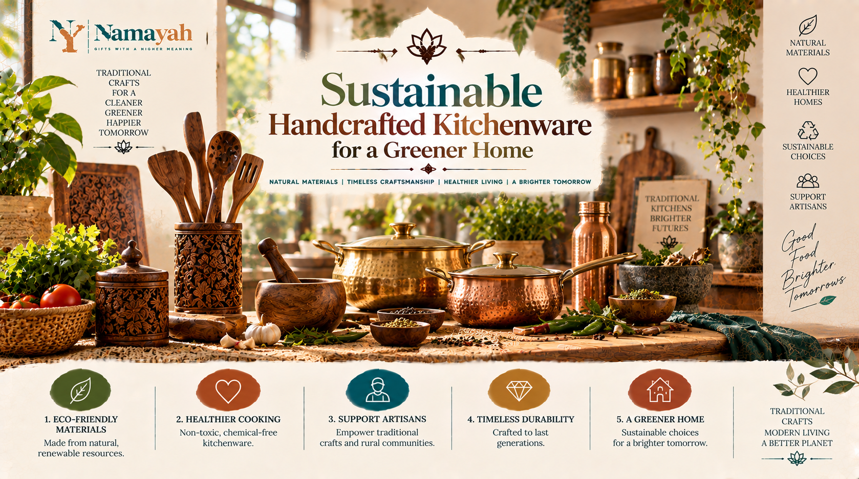Sustainable Handcrafted Kitchenware for a Greener Home