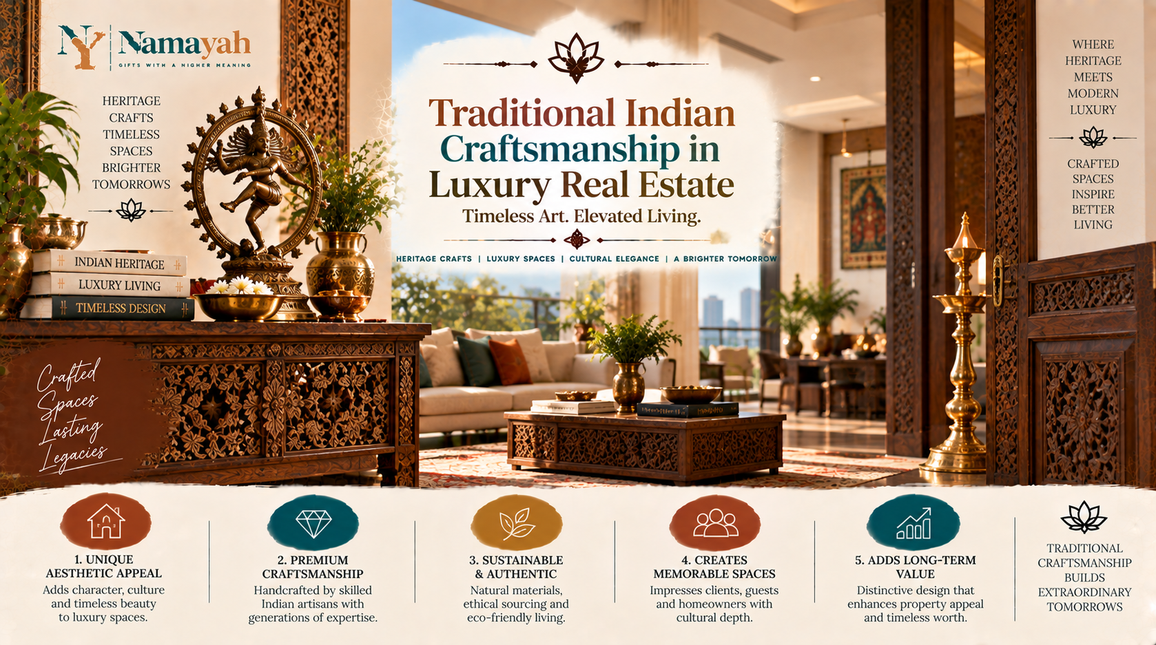 Traditional Indian Craftsmanship in Luxury Real Estate