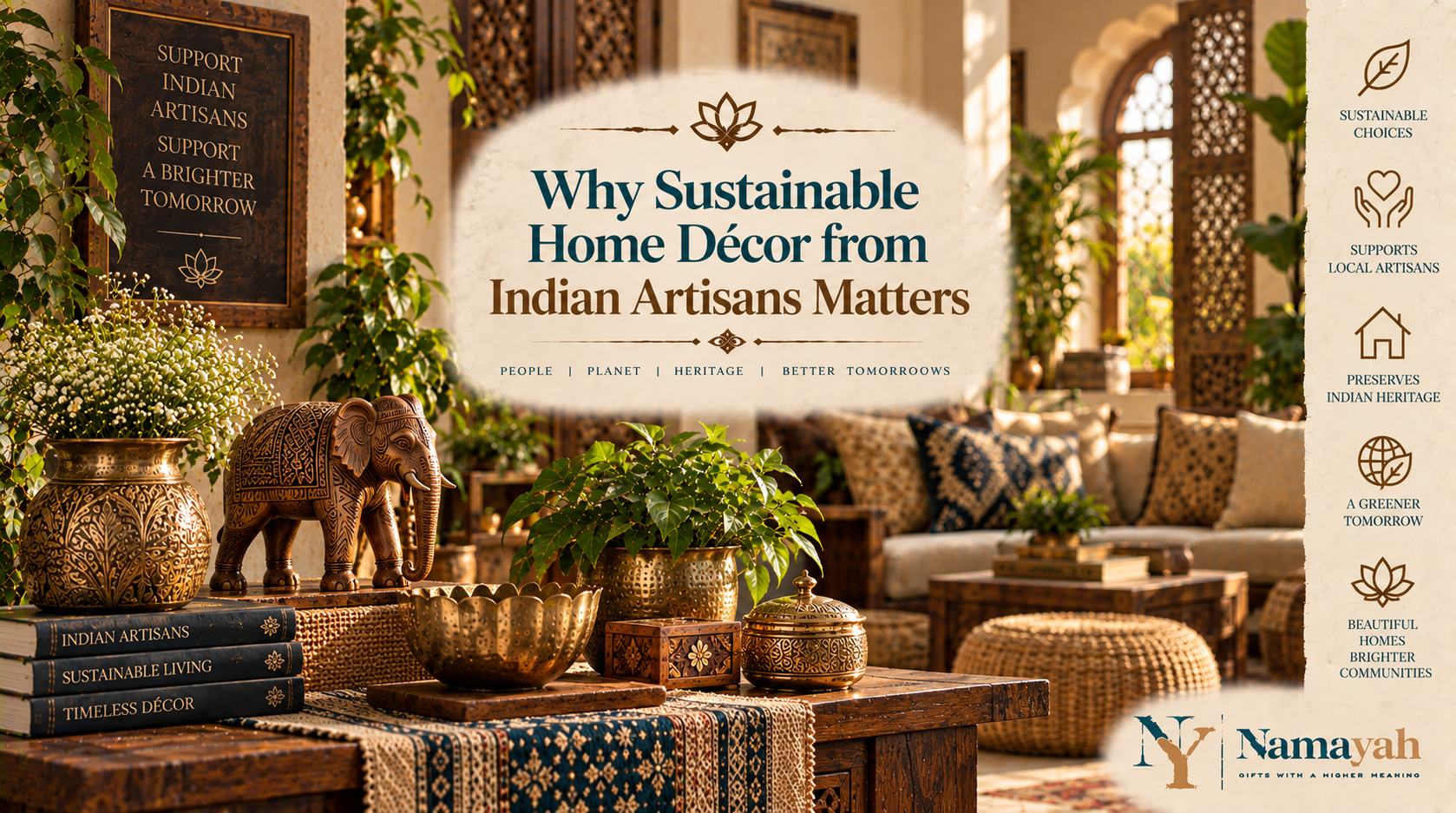 Why Sustainable Home Décor from Indian Artisans Matters