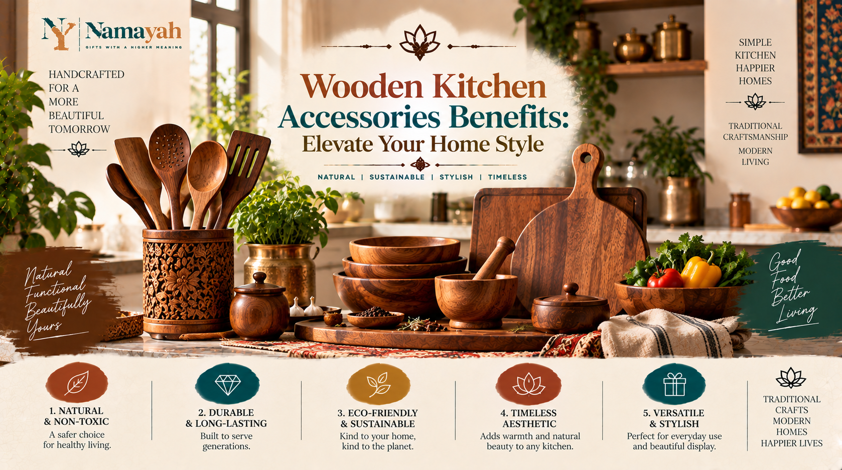Wooden Kitchen Accessories Benefits: Elevate Your Home Style
