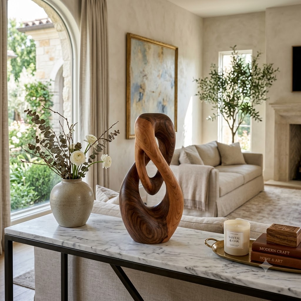 Styling Artisan Wooden Decor for a Sophisticated Home