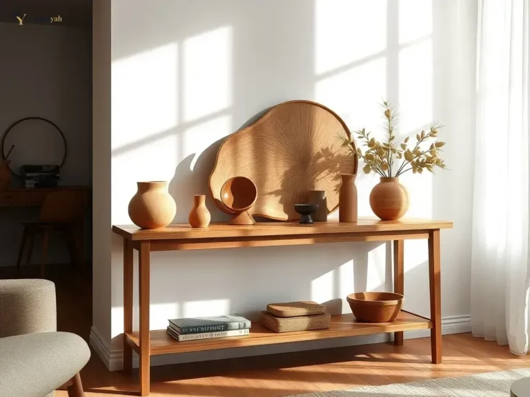 Styling Artisan Wooden Decor for a Sophisticated Home