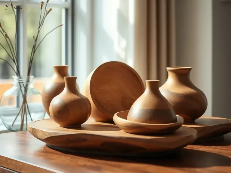 Handcrafted Wooden Home Decor Pieces for Elegant Interiors
