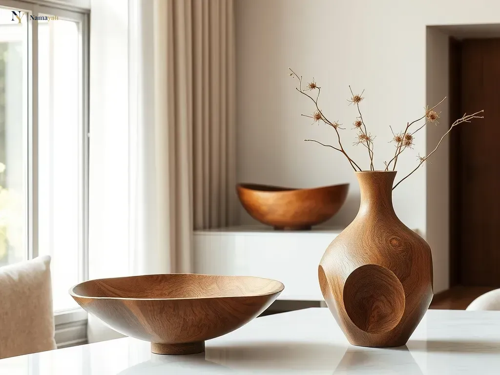 Styling Artisan Wooden Decor for a Sophisticated Home